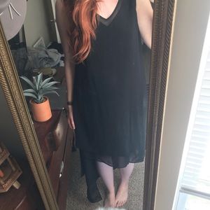 Quirky, Flowy Black Dress